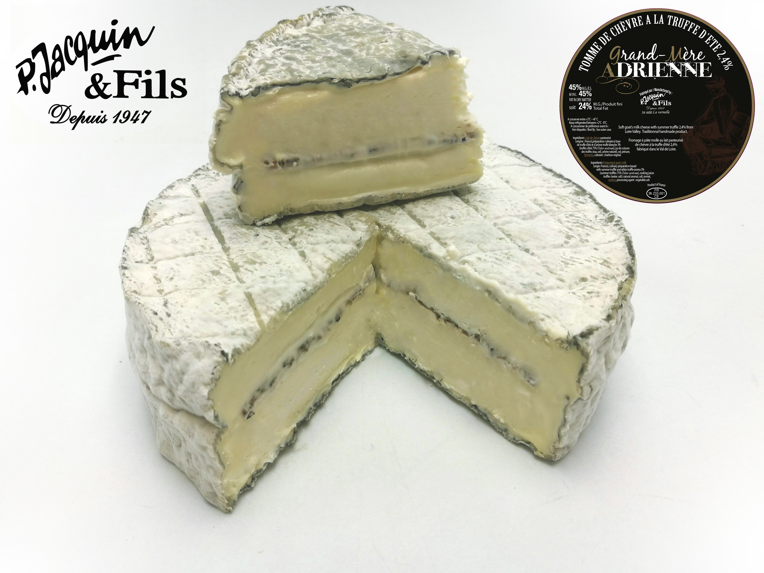 TOMME D'ADRIENNE TRUFFE D'ETE (3%)